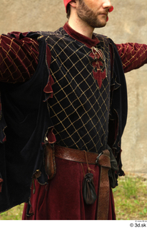  Photos Medieval Counselor in cloth uniform 1 Gambeson Medieval Clothing Royal counselor upper body 0005.jpg